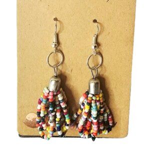Colorful Seed Earrings-NWT- 2 inches